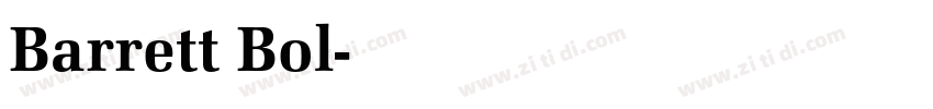 Barrett Bol字体转换